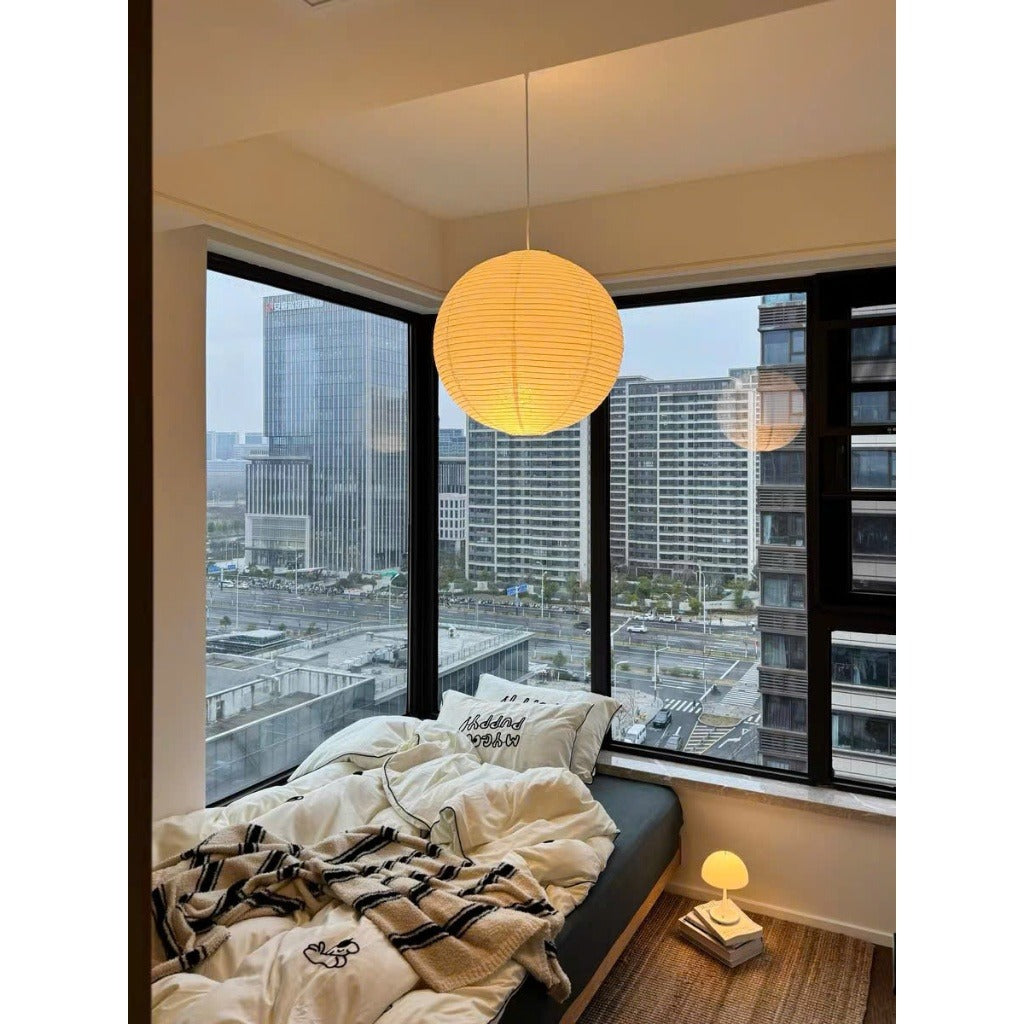 Luminara Globe – Handmade Washi Paper Pendant Light for Elegant & Ambient Spaces