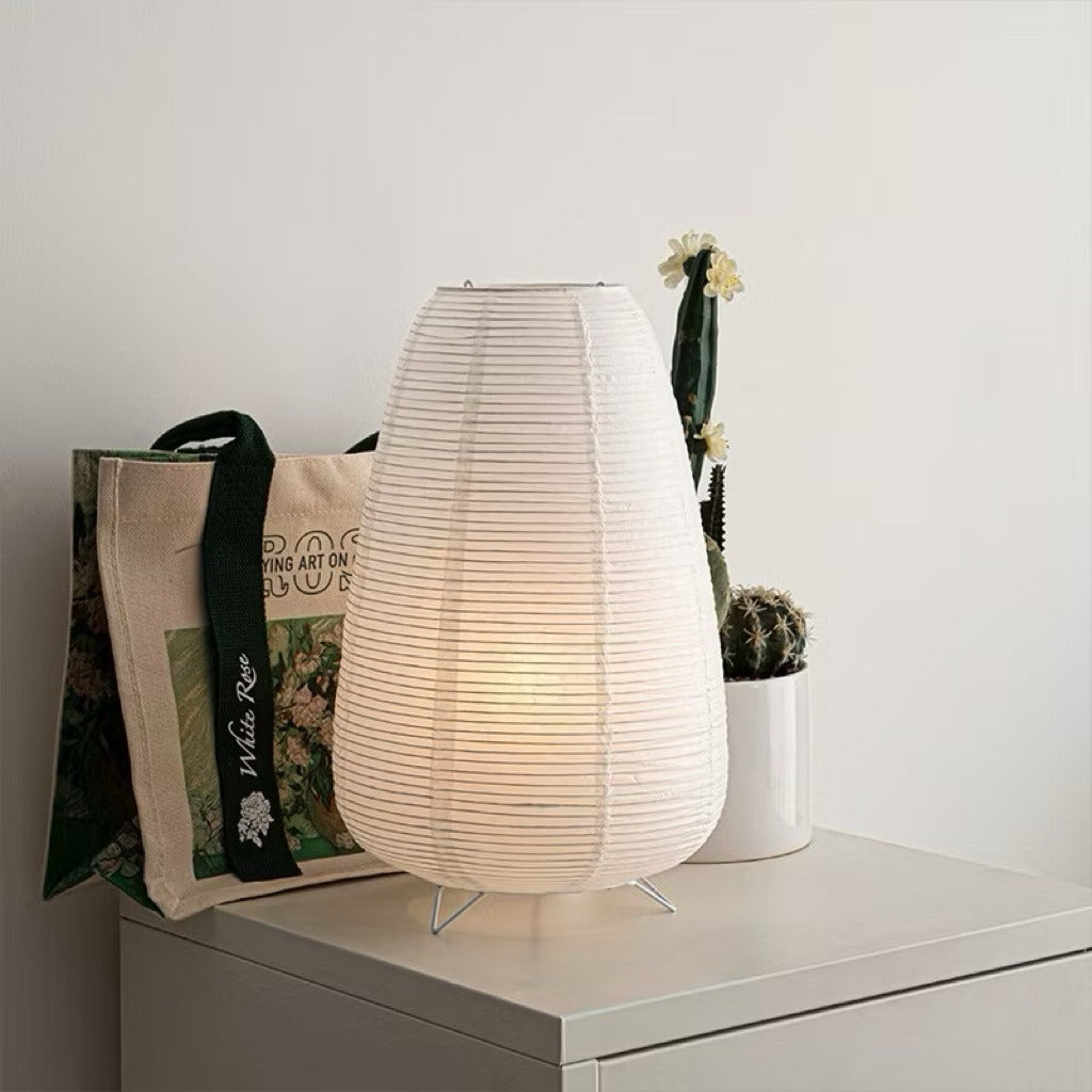 Lumière Cocoon – Handcrafted Washi Table Lamp for Cozy, Ambient Spaces