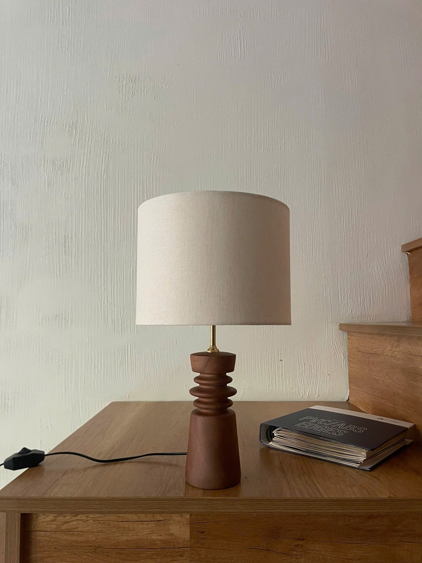 Canyon Form – Premium Handcrafted Wooden Table Lamp