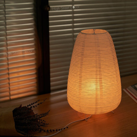 Lumière Cocoon – Handcrafted Washi Table Lamp for Cozy, Ambient Spaces
