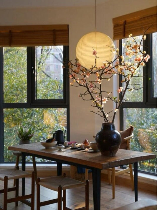 Luminara Globe – Handmade Washi Paper Pendant Light for Elegant & Ambient Spaces