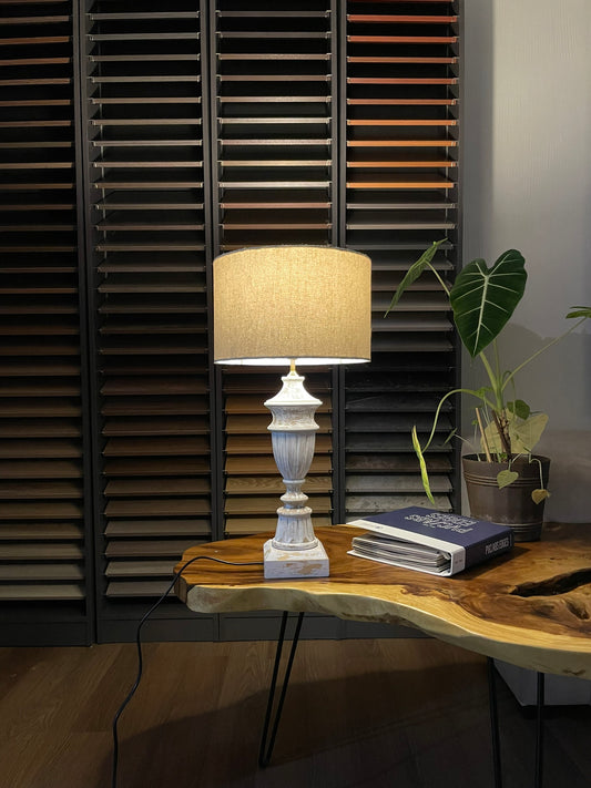 Château Blanc – Artisan Classic Table Lamp | French Vintage Style