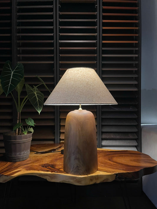 Calm Bell – Minimalist Wooden Table Lamp | Zen Decor