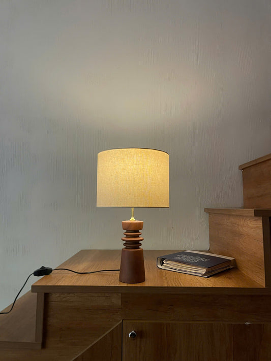 Canyon Form – Premium Handcrafted Wooden Table Lamp